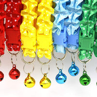 Flyup collares para gato, 7 piezas collar para gatito con hebilla de liberación de seguridad y campana, encaje colorido - BESTMASCOTA.COM