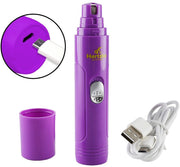 Lima de uñas eléctrica Hertzko, para cortar uñas de forma suave e indolora, para mascotas, desbarbado, moldeador y suavizar, para perros, gatos, conejos y aves, batería portátil e incluye cable USB - BESTMASCOTA.COM