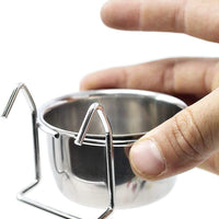 Bonka 800113 Acero Inoxidable 5 oz Cage Coop gancho taza pájaro perro Alimentación Animal agua Tazón - BESTMASCOTA.COM