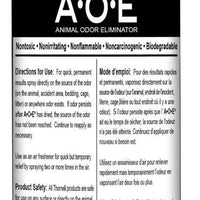 Spray eliminador de olores de animales de A.O.E, limpiador y desodorizante para mascotas y orina para uso directo en perros y gatos - BESTMASCOTA.COM