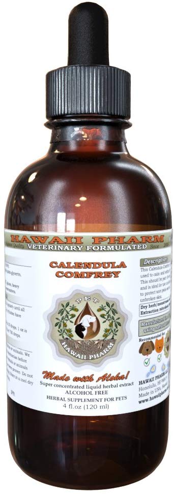 Caléndula Orgánico (Calendula officinalis) Veterinaria con flores secas naturales alcohol-free Extracto de líquido, Pet Suplemento de hierbas - BESTMASCOTA.COM