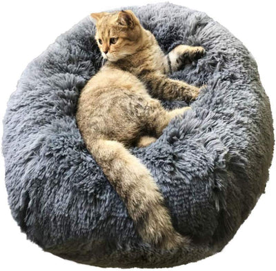 Cama para perro o gato BinetGo, cojín de piel sintética para perro o gato, alivio de articulaciones y mejor sueño, lavable a máquina, parte inferior impermeable - BESTMASCOTA.COM