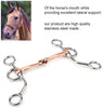 HEEPDD - Broca de entrenamiento para caballo con forma de serpiente, acero inoxidable, con boca de cobre rojo - BESTMASCOTA.COM