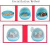 Misyue Hamster Carrier Cage Portable Transport Unit for Syrian Hamster, Small Animal Habitat, Hamster Accessories with 60ML Water Bottle (Blue) - BESTMASCOTA.COM