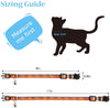 PUPTECK Collar para gato con campana – Juego de 3 collares para gato a cuadros Breakaway, collares de seguridad ajustables para cachorro, naranja, rojo y verde - BESTMASCOTA.COM