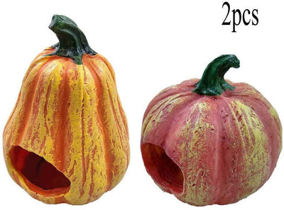 Kathson - Terrario de resina para ocultar calabazas de reptiles, para decoración de leopardo, geckos, dragones barbudos, lagartos, serpientes y salamandras - BESTMASCOTA.COM