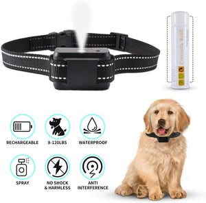 Collar de corteza de citronela KATUR, [2019 más reciente] collar de entrenamiento con rociador de corteza de perro impermeable, recargable, sensibilidad ajustable y volumen de spray para perros pequeños, medianos y grandes - BESTMASCOTA.COM