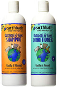 Earthbath - Paquete de aseo de vainilla y almendras para perros y gatos, (1) cada uno: champú y acondicionador de avena y aloe, 16 onzas - BESTMASCOTA.COM