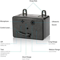 Dispositivo de control de corteza para perros Lazaga, antiladridos ultrasónicos para perros, control de corteza sónica y silenciador para detener ladridos, negro - BESTMASCOTA.COM