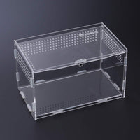POPETPOP - Caja de terrario para cría de reptiles, contenedores de terrario de acrílico para pequeñas casas de mascotas - BESTMASCOTA.COM