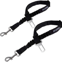 Vastar arnés para cinturón de seguridad para perro, 2 paquetes de correa ajustable para perro, gato, arnés de seguridad para cinturón de seguridad para mascotas con elástico de nailon para amortiguación de impactos - BESTMASCOTA.COM