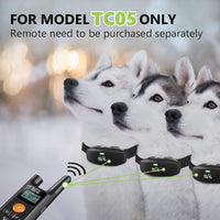 DOG CARE Dog Training Collar Receiver, TC05 Rechargeable Shock Collar Receiver, Waterproof Training Collar with Adjustable Collar Dog (10lbs-100lbs) (Remote Need to be Purchased Seperately) - BESTMASCOTA.COM