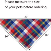Lee-buty - Juego de 15 bandanas para perro, pañuelo para perro, baberos lavables para niña, niño, perro, bandanas de algodón a cuadros, bandanas para perros al aire libre, accesorios para perros pequeños, medianos, grandes, gatos y mascotas - BESTMASCOTA.COM