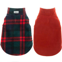 SCENEREAL - Chaqueta de forro polar reversible para perro - BESTMASCOTA.COM