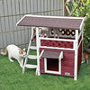 Petsfit Outdoor Cat House with Escape Door and Stairs - BESTMASCOTA.COM