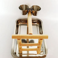 Alimentación loro periquito Cockatiel Jaula de Pájaros de la comida bol de agua mascota gancho para colgar de acero inoxidable Tazón Doble de tazas soporte de Clip para jaula soporte accesorios - BESTMASCOTA.COM