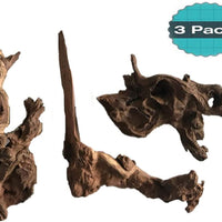 Hamiledyi - Rama de madera natural para acuario (3 unidades) - BESTMASCOTA.COM