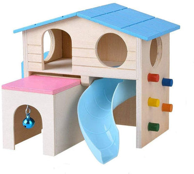 Kathson Hámster House Hideout Hut Rat Hideaway - Juguetes de ejercicio para animales pequeños como hámster enano y ratón - BESTMASCOTA.COM