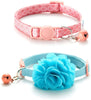 BR BLUERISE - 2 collares para gato con correa ajustable para gato, con hebilla de seguridad, color rojo y azul - BESTMASCOTA.COM