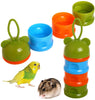 QBLEEV – Tazas para comederos de pájaros, caja para alimentos de loros, contenedor para almacenamiento de alimentos para pájaros, bolsa de viaje para transportar la jaula - BESTMASCOTA.COM