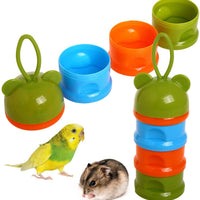 QBLEEV – Tazas para comederos de pájaros, caja para alimentos de loros, contenedor para almacenamiento de alimentos para pájaros, bolsa de viaje para transportar la jaula - BESTMASCOTA.COM
