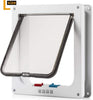 Cat puerta con cerradura de 4 Way, Cat Flap Puerta Grande, color blanco Pet Puerta Kit para gatito pequeño perro, instalación fácil de, el tamaño 9.2" x 2" x 9.9" - BESTMASCOTA.COM