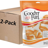Good'n'Fun - Chips de piel cruda con triple sabor a pollo real - BESTMASCOTA.COM