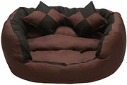 Cama para perro de tres ojos, lavable a máquina, para perros pequeños y medianos, acogedora cama para cachorro - BESTMASCOTA.COM