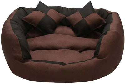 Cama para perro de tres ojos, lavable a máquina, para perros pequeños y medianos, acogedora cama para cachorro - BESTMASCOTA.COM
