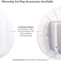 PetSafe - Adaptador de instalación de microchip para puerta de gato, fácil de instalar en puertas y paredes de cristal o metal - BESTMASCOTA.COM
