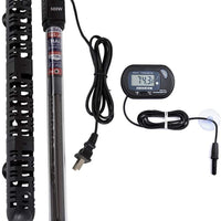 MQ - Calefactor de acuario sumergible con termostato automático, 200 W/300 W/500 W, calentador de tanque de peces con termómetro digital LCD, a prueba de roturas y explosiones - BESTMASCOTA.COM