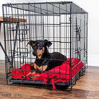 Jaula de metal plegable de doble puerta para perros, jaula de alambre con separador y bandeja para entrenamiento de mascotas, modelo de 2019 recién diseñado - BESTMASCOTA.COM