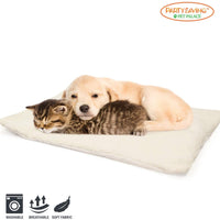 partysaving 2-en-1 Mascota Cama Snooze túnel y alfombrilla para mascotas gatos perros y gatos para viajar o Home, Blanco - BESTMASCOTA.COM