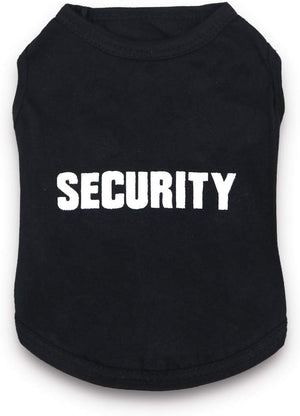 DroolingDog Dog Clothes Security Letters Dog T-Shirt Pet Costume Dogs - BESTMASCOTA.COM