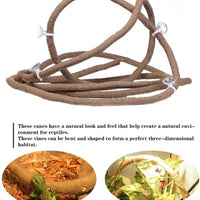 Jungle Vines Pet Decoración hábitat con sunction tazas flexible Pet Habitat Decoración para serpientes lagartos, ranas y otros Reptiles - BESTMASCOTA.COM
