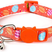 JPB Kit de collar para gato de Pascua – Collares de gato con campana en diseño de huevo y conejo - BESTMASCOTA.COM