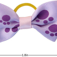 mewtogo 30 Pcs/15 pares mascota pelo Arcos con bands-dog accesorios para el pelo de goma con patrón diferente (banda de goma) - BESTMASCOTA.COM