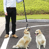 HTKJ Correa doble para perro, sin enredos, ajustable, para dos perros, correa duradera para andador y entrenador - BESTMASCOTA.COM