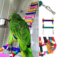 CoCogo Juguete para pájaros para loro, columpios, escaleras para entrenamiento de mascotas - BESTMASCOTA.COM