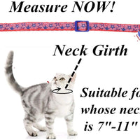 BoomBone Collar de gato patriótico con colgante de campana y bandera americana, collares para cachorros pequeños - BESTMASCOTA.COM