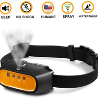 WWVVPET Collar de entrenamiento para perros, 2 modos, collar de corteza para perro (no incluye rociador de citronela), recargable de 500 pies, sin choque eléctrico inofensivo - BESTMASCOTA.COM