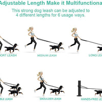 Correa para perros de oneisall, correas multifuncionales de entrenamiento para perros, correa doble de nailon de 8.0 ft para cachorros, perros pequeños y grandes - BESTMASCOTA.COM