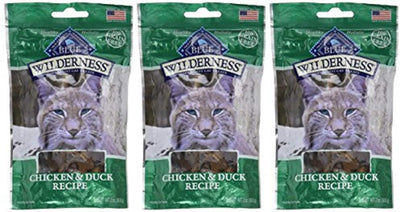 Buffalo Wilderness Cat treats-chicken/pato (3 unidades), color azul - BESTMASCOTA.COM