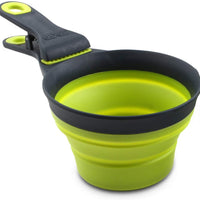 Bol de comida para mascotas plegable KlipScoop de Dexas - BESTMASCOTA.COM