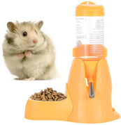 lpet estación de hámster alimentador automático de agua Bebedero Botella dispensadora 80 ml Alimentos Tazón mascota contenedor para animales pequeños (Rosa) - BESTMASCOTA.COM