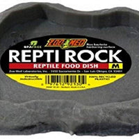 Plato de comida para animales Zoo Med, apariencia de piedra (los colores pueden variar) - BESTMASCOTA.COM