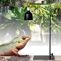 Hffheer Reptile Lamp Stand Adjustable Floor Light Stand Landing Lamp Stand Bracket Metal Lamp Support for Reptile Glass Terrarium Heating Light - BESTMASCOTA.COM