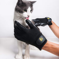 Guantes de aseo para mascotas Magasin [un par completo para ambas manos] – Guante de peluquería y baño para perros, gatos, caballos y otros animales con pelo largo y corto - BESTMASCOTA.COM