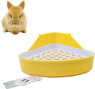 Caja de arena esquinera de entrenamiento Mkono para hámster, hurón, conejillo de indias, chinchilla (Color al azar) - BESTMASCOTA.COM