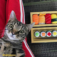 munchiecat Sushi juguetes para gatos y gatitos, gato orgánico, regalo único para amantes de los gatos, hecho con materiales no tóxicos, seguros, aptos para mascotas - BESTMASCOTA.COM